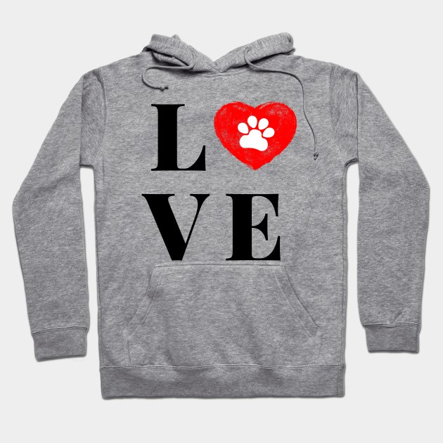 LOVE (dogs) Hoodie by Fantastic Store